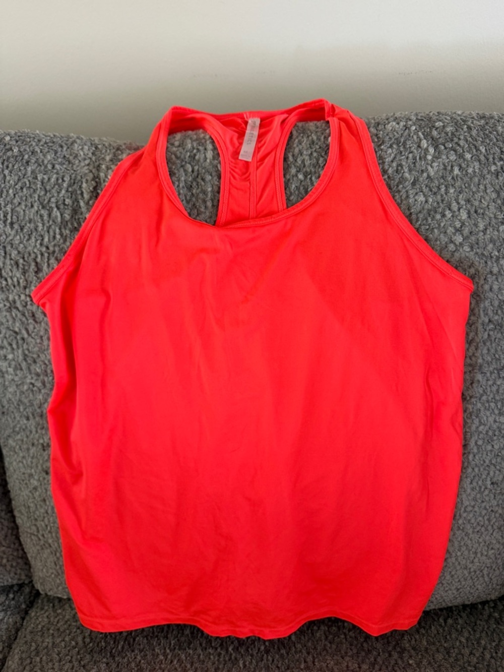Fabletics Women's Neon Coral Racerback Tank